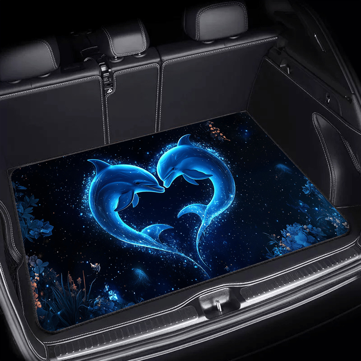 TEMU branded and shipped car trunk mats, dirt-resistant and wear-resistant car floor mats, dustproof full-cover car mats