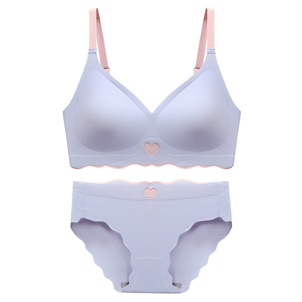 Thin underwear, supporting push up bra, wireless bra, set