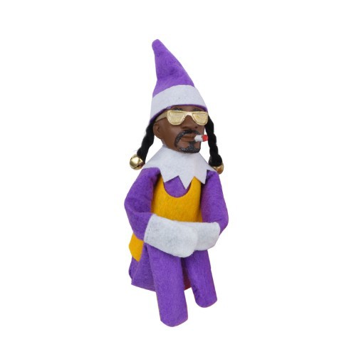 Muñecas de resina transfronterizas muñecas de felt negro Snoop on a Stoop Snoop curved Christmas Genie Doll