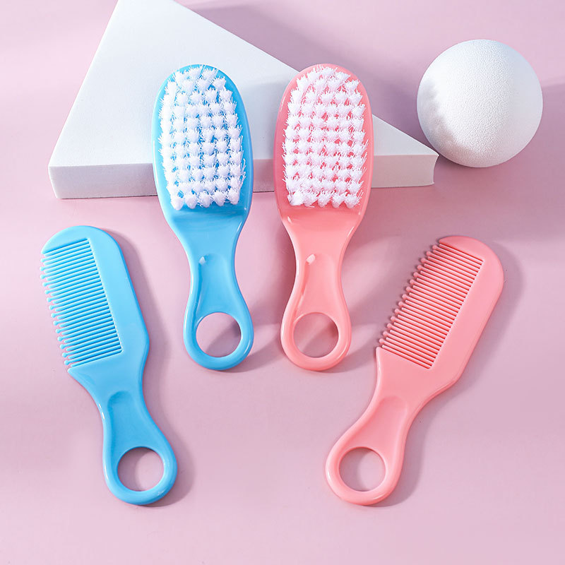 Newborn Safety Comb for Exfoliating Dry Skin, Baby Head Care Comb Set, Infant Massage Comb Brush Kit