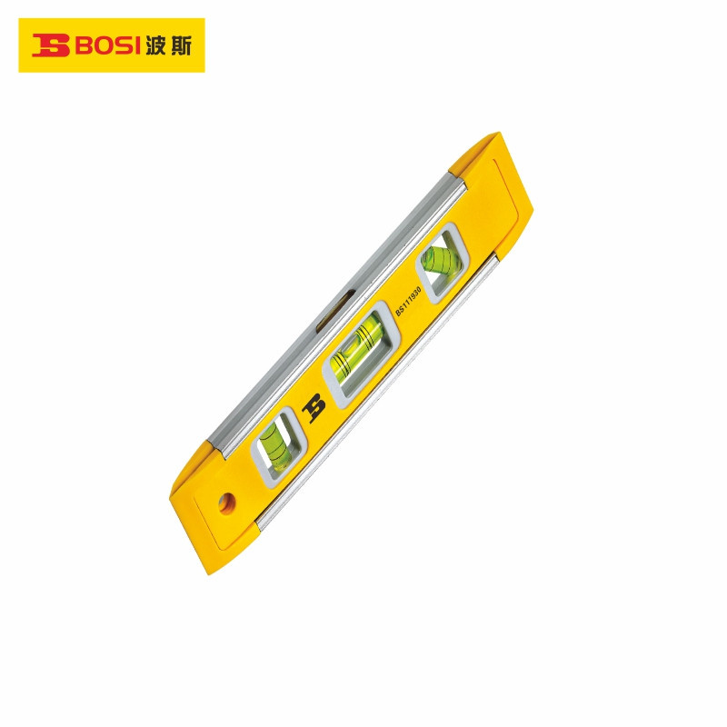 波斯微型磁性水平尺铝合金包边230mm BS111930