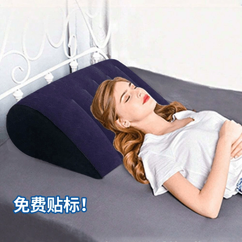 Флокировка ПВХ надувная треугольная подушка портативная нажимная треугольная подушка наружная надувная подушка подушка ноги подушка