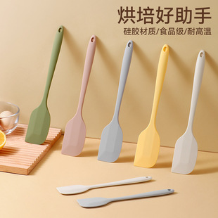 High Temperature Resistant Integrated Silicone Scraper Baking Tool for Cake Cream Spatula Scraper Household Food Grade Cooking Spatula