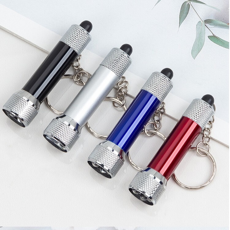 Factory direct supply mini 5LED keychain lamp company advertising gifts outdoor night lighting 5 lights small flashlight