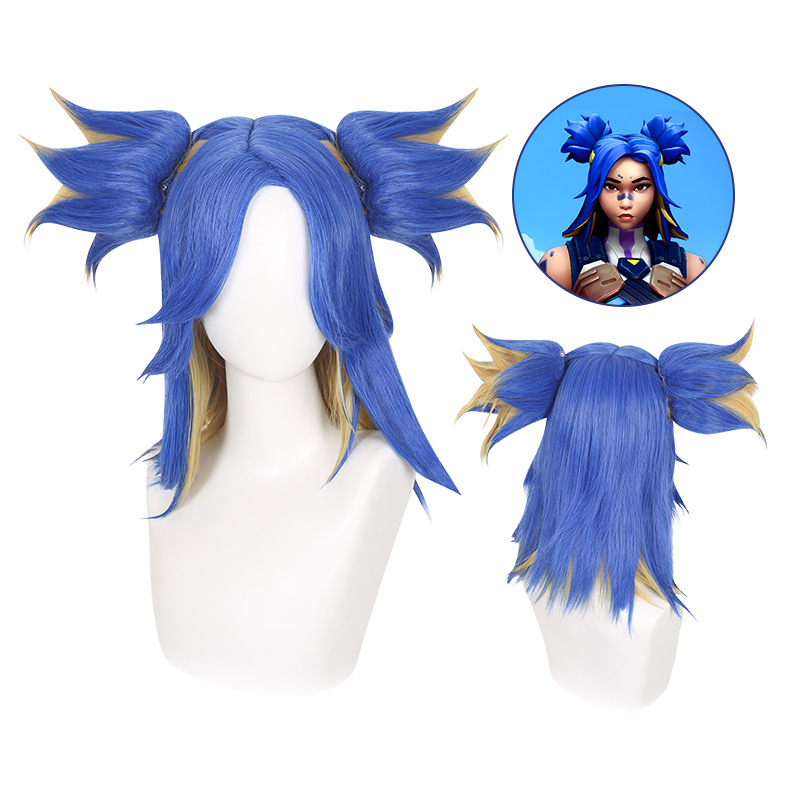 Lingqi fearless contract Valorant latest spy neon Neon cos wig body tiger clip