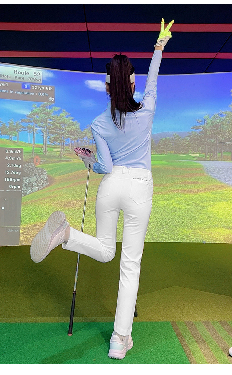 Áo thun dài tay golf nữ đàn hồi cao thoải mái — YF739 [vừa vặn liền mạch/thoải mái đàn hồi cao] áo màu đen, YF739 [vừa vặn liền mạch/thoải mái đàn hồi cao] áo màu trắng, YF739 [vừa vặn liền mạch/thoải mái đàn hồi cao] áo màu xanh nhạt chi tiết 26