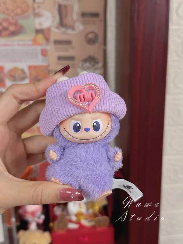 labubu4.0娃衣17cm拉布布衣服四代搪胶套装坐坐派对盲盒公仔10cm|undefined