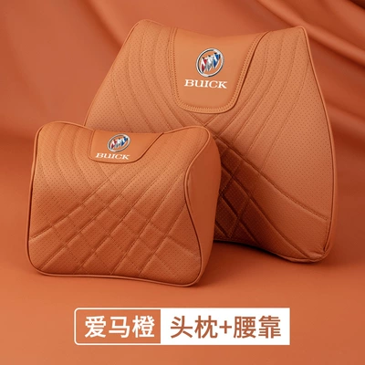 Buick GL8, Envision S, Regal, Waist support - buick-headrest-lumbar-support-hermes-orange-hip-protection-and-lumbar-comfort-set