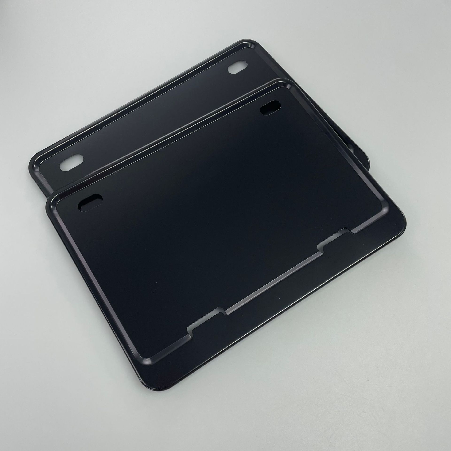 Motorcycle rear license plate frame, license plate holder, universal tail plate frame for scooters, aluminum alloy, new traffic regulations, thickened and solid