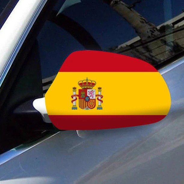 Ventas transfronterizas calientes de Estados Unidos, Canadá, México, suministros de fanáticos de la Copa del Mundo, bufandas de fútbol españolas, props de animación, banderas de mano, capa