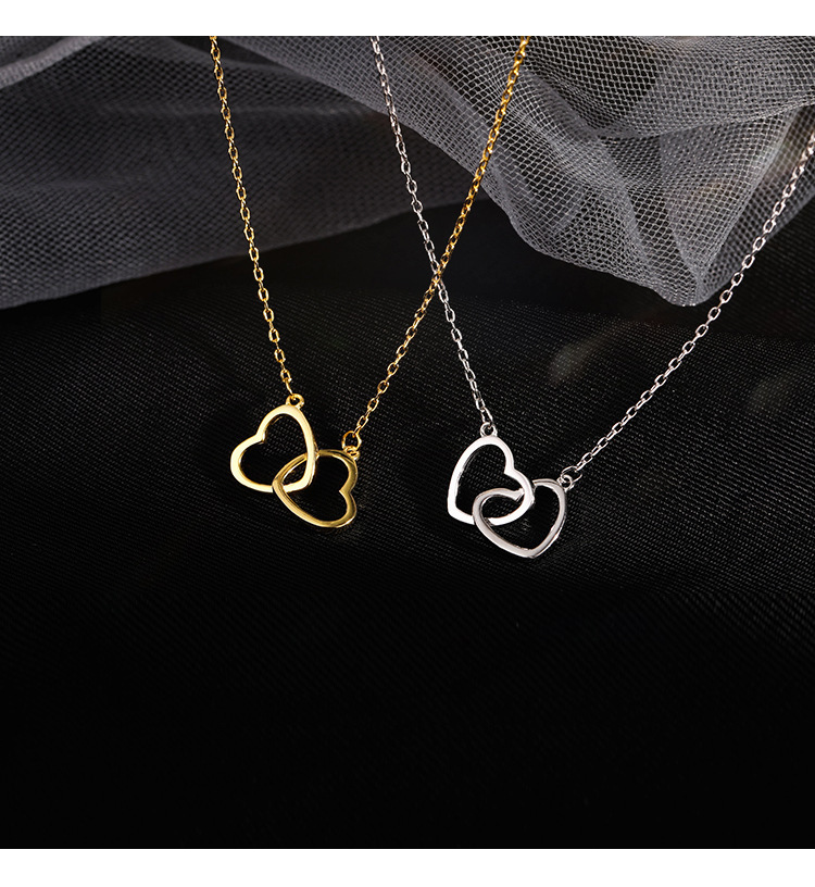 Pendant Necklace Classification Lady Heart Shape Titanium Steel Plating Pendant Necklace