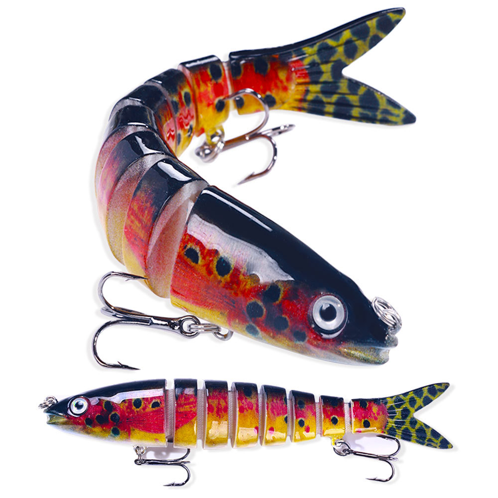 Nuevo Luya cebo multi-Sección de pescado 16 colores 13cm 18g biónico multi-Sección de cebo duro Comercio exterior Luya pesca cebo falso