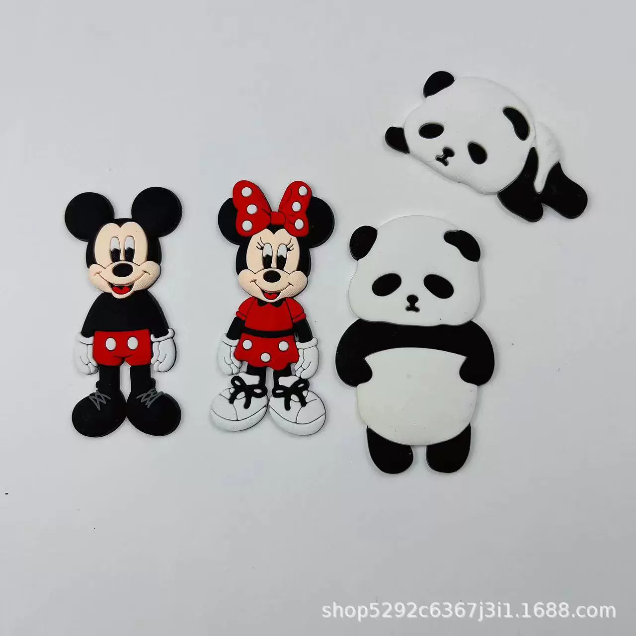 diy鞋子卡通公仔软胶pvc饰品汽车收纳配件手机壳米奇米妮相机贴片