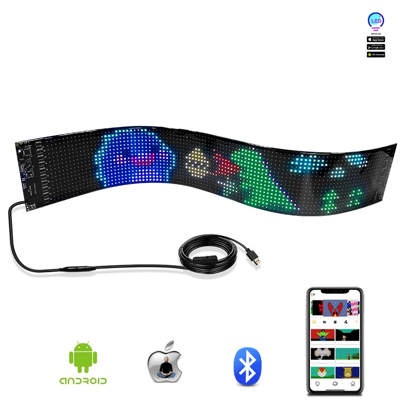 LED умная наклейка, световая лента, bluetooth