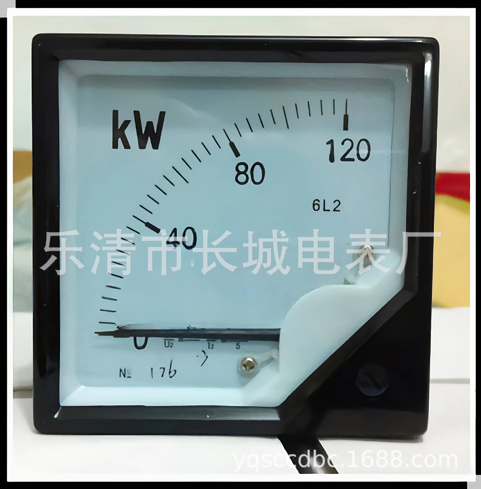 长城电表厂 6L2-W 120KW 200/5A 380V 三相交流有功功率表 80*80