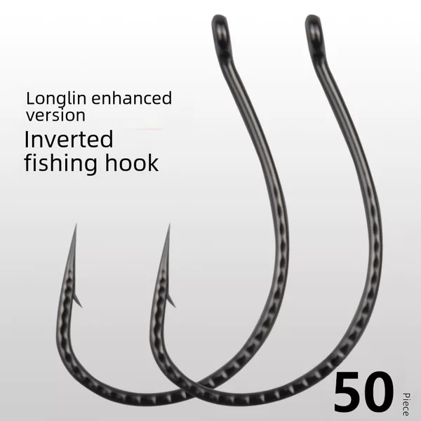 Longlin Enhanced 8003 Hook Luya Single Hook Wacky Fishing Group Soft Insect Hook Mandarin Fish Perch Cushion Inverted Hook