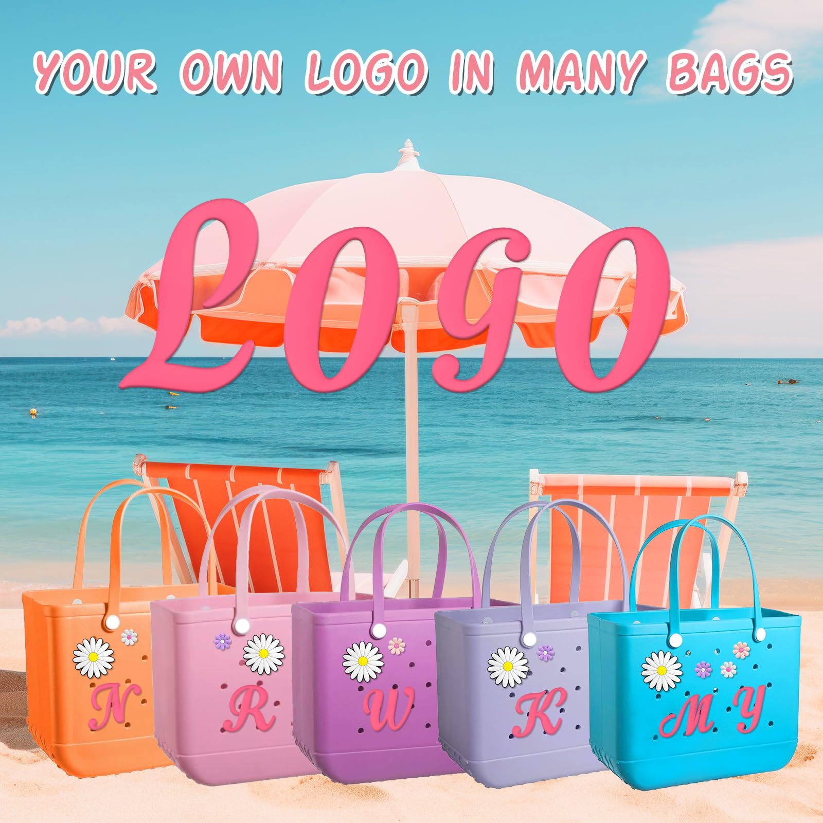 Holiday, Daily Occasion 1 Piece PVC Letter Bag Hardware