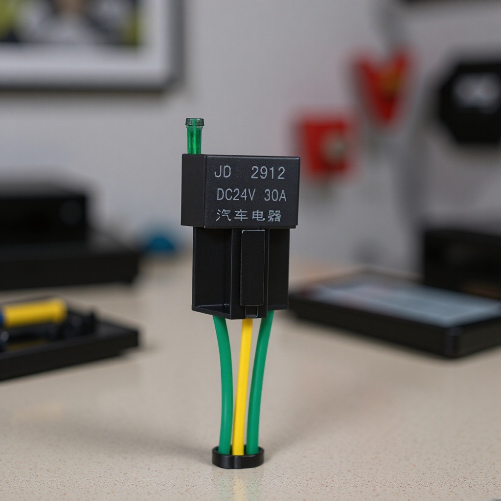 行家选保险片汽车继电器24V四脚常开30A改装大灯汽车继电器继电器