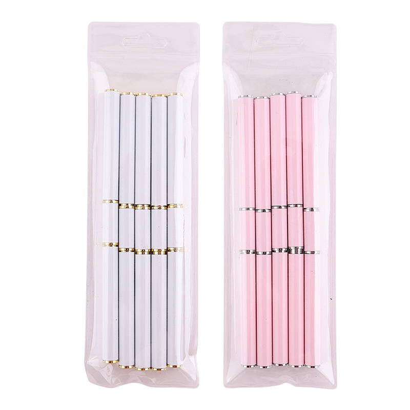 Herramienta de uñas cepillo de doble cabeza de doble propósito dibujo línea pintura flor pluma fototerapia cabeza redonda plana cristal encaje conjunto de la pluma