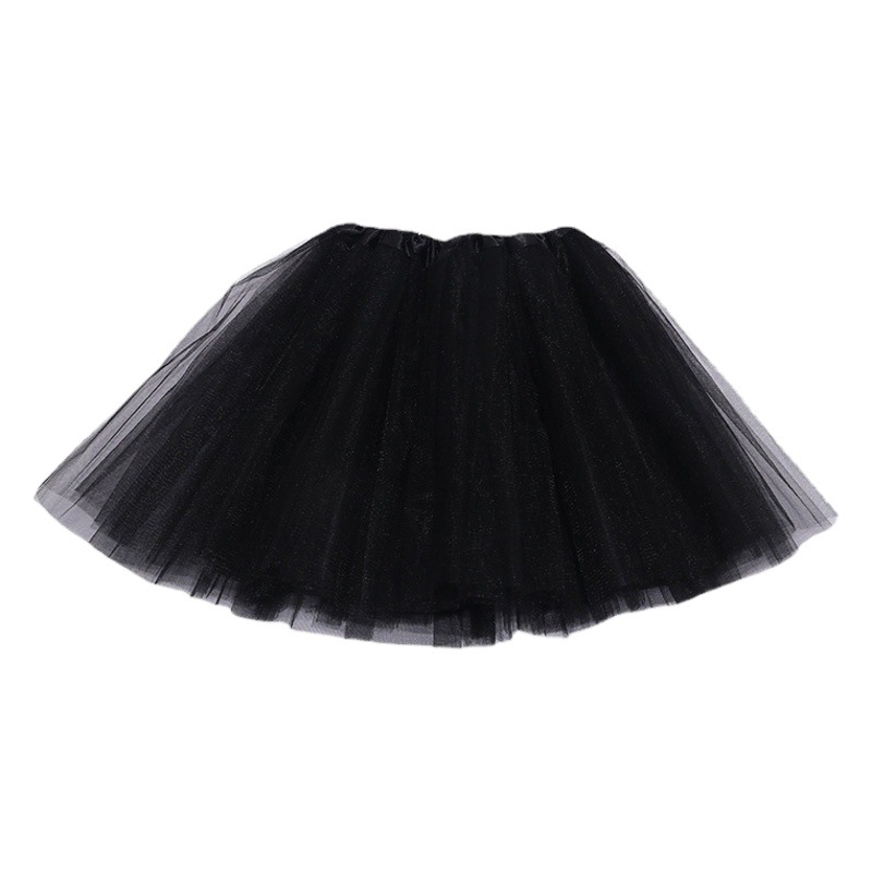 Manufacturer's Best-Selling Kidsren's Dance Performance Tutu Skirt Three-Layer Mesh Plus One Layer of Satin Lining Tutu Skirt Dance Group