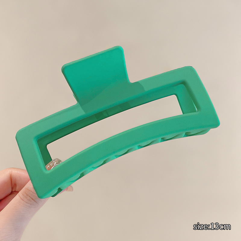 Volumen de pelo de gran tamaño antideslizante gran tiburón clip de pelo cuadrado clip de pelo cabeza de espalda clip de pelo tocado updo clip de pelo femenino