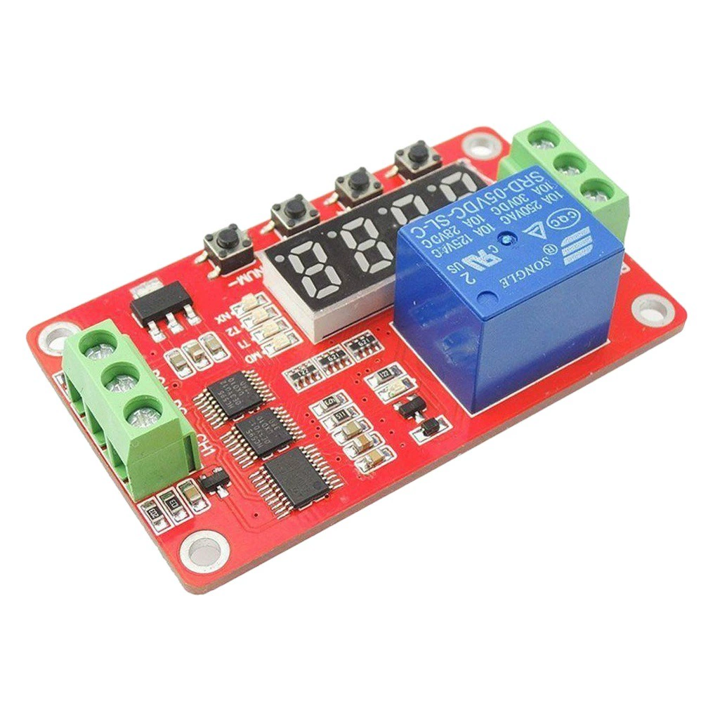 FRM01 Многофункциональный релейный модуль, переключатель времени задержки цикла, самоблокирующийся, 12 В