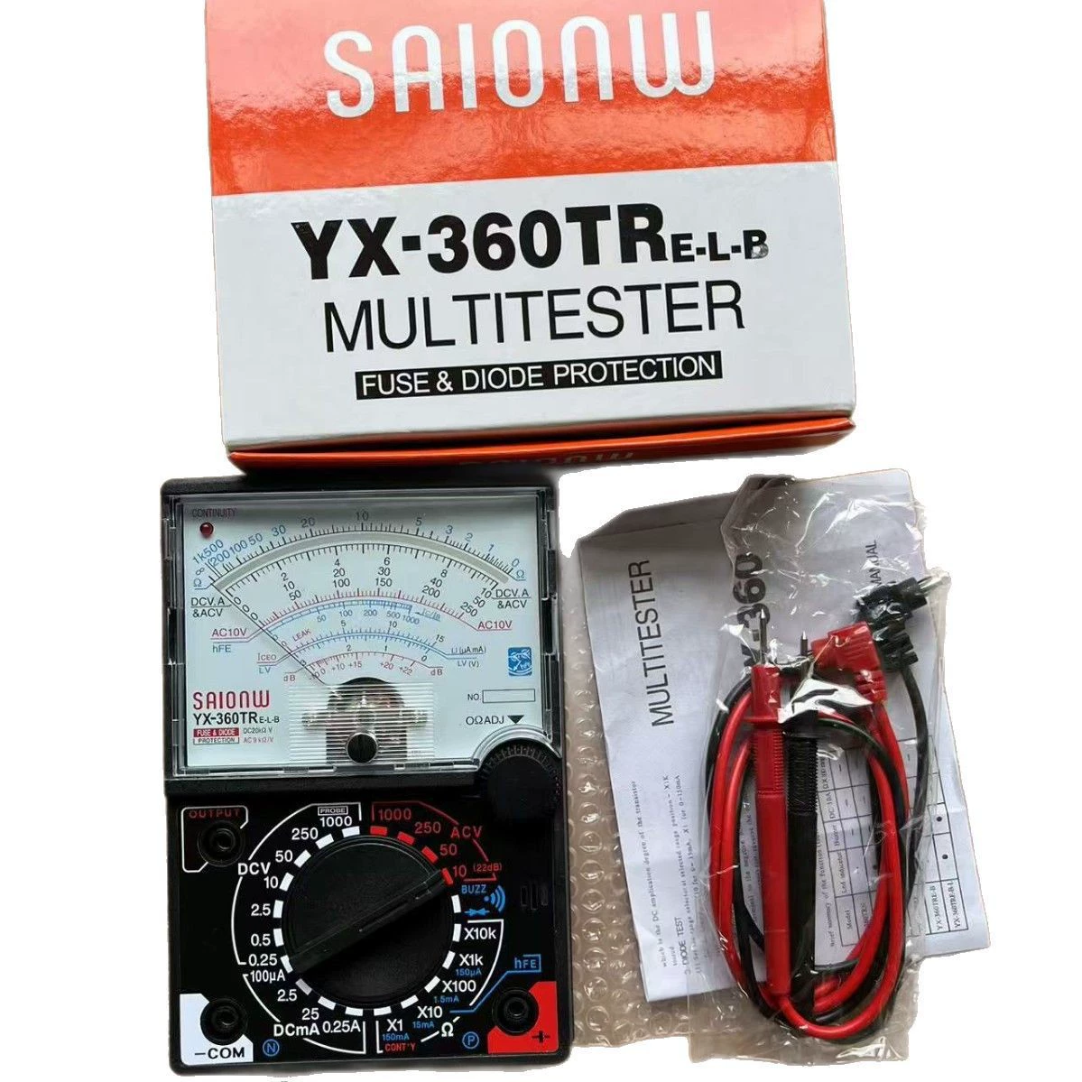 Механический мультиметр с указателем, многофункциональный мультиметр с указателем, высокочувствительная машина YX-360TR-ELB