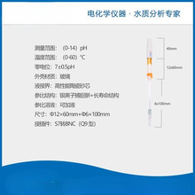 ZM上海雷磁962244细长pH复合电极/酸度计电极/狭窄容器内的测量