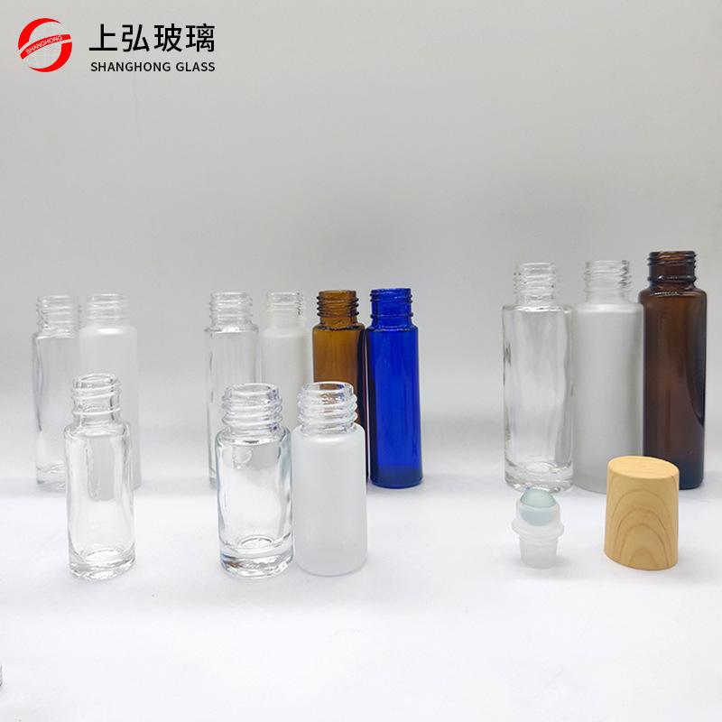 旅行ポータブルエッセンシャルオイルボトル 10 ミリリットルローラーボールボトル空ボトルつや消し香水詰め替えローラーボールボトルサンプルガラスボトル|undefined