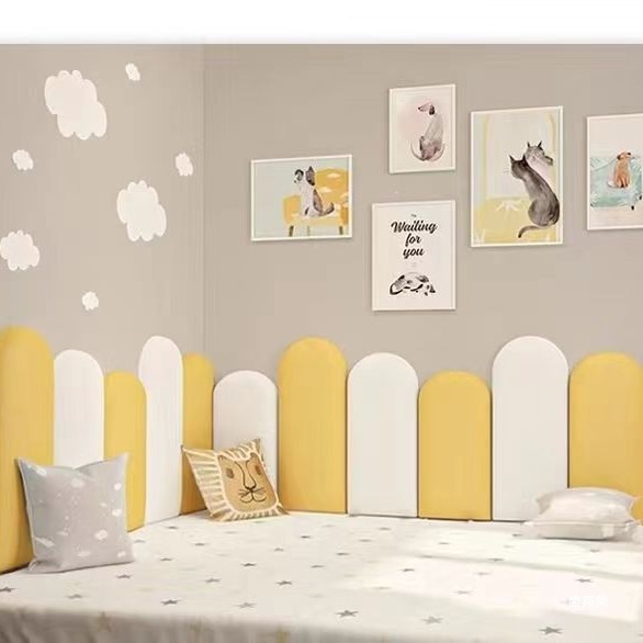 51N Soft Wall Surround Bed Headboard Soft Wrap Thickened Backrest Children's Room Soft Wrap Tatami Wall Surround Anti-Collision