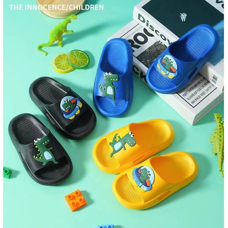 Нескользящие и износостойкие мультфильм китайские и средние детские тапочки мужские летние детские тапочки с мягким дном