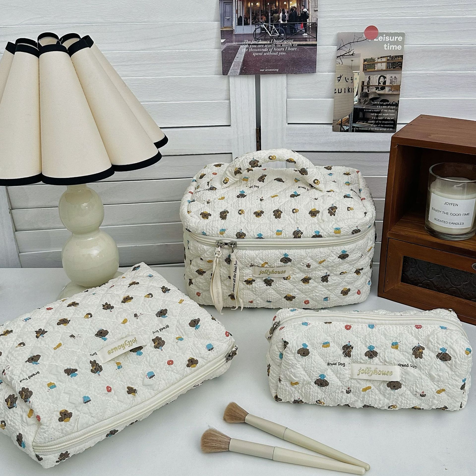 インスタ可爱い蝶結びポーチレディース大容量学生寮収纳バッグペンポーチ中包みペンポーチセット