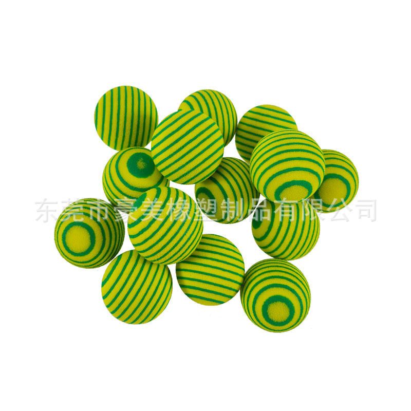 FUENTE Venta al por mayor de fábrica EVA bola clave bola de la raya del arco iris Bola de onda gato bola resistente a la mordedura bola bádminton bola knock-up