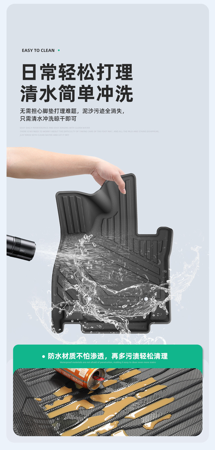 Suitable for 23-26 Models of Xpeng X9 Cars, Special Tpe Floor Mats for Left and Right Steering, Trunk Mat, and Backrest Cushion