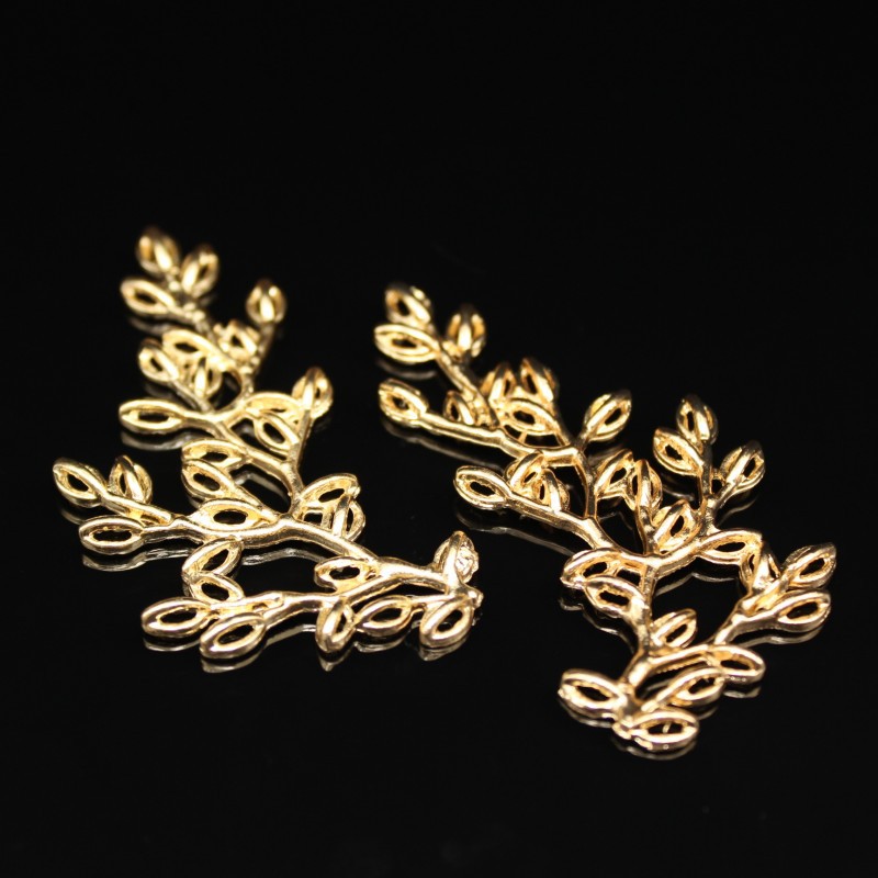 1 Piece Metal Leaves Hair Accessories Card display picture 2