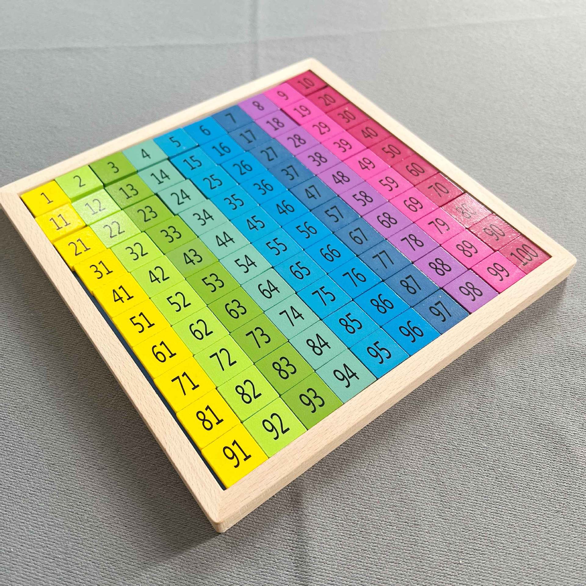 Selección estricta educación temprana cientos tablero 1-100 Tablero continuo digital Primer Grado de los niños pensamiento matemático entrenamiento iluminación Juguetes