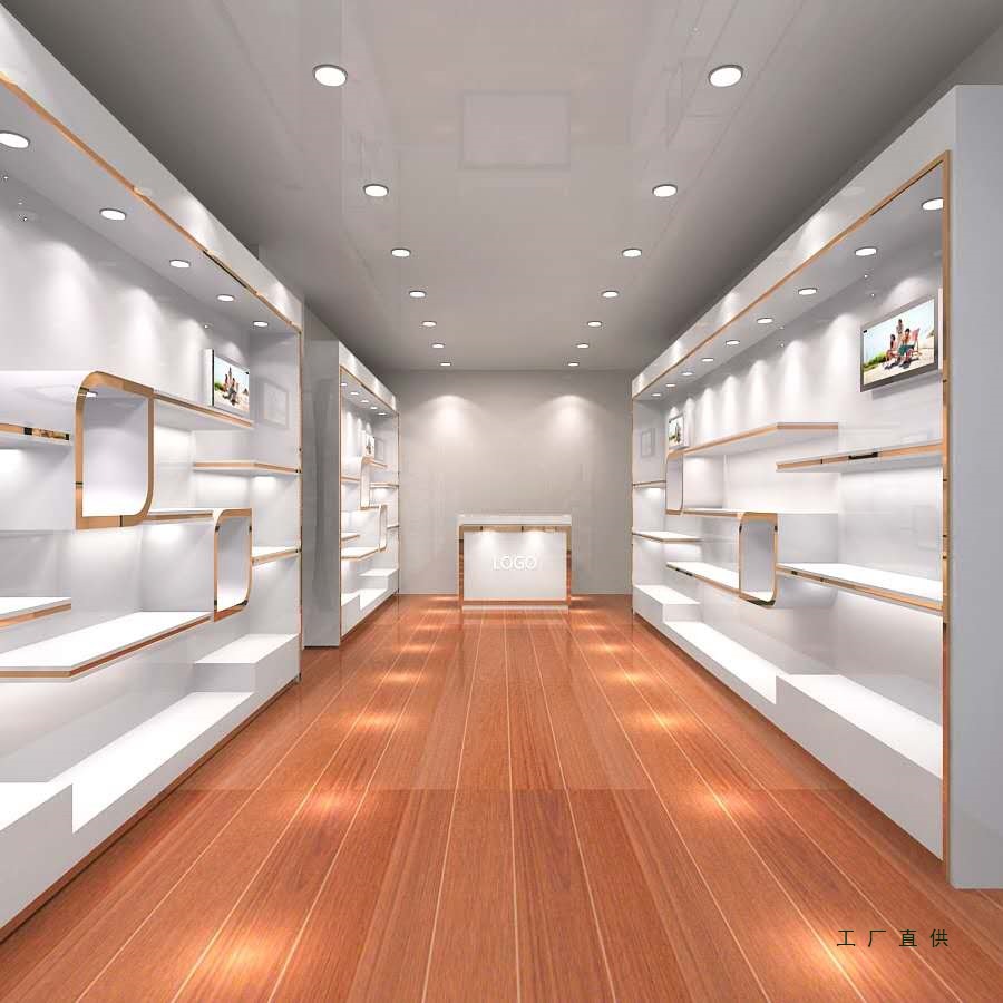 商场鞋店鞋架展示架店铺创意烤漆鞋子包包展示柜展厅样品展柜定