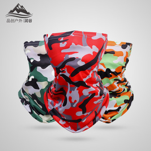 Summer turban wholesale sunscreen outdoor fishing riding sports ice silk scarf men's Magic Turban face scarf