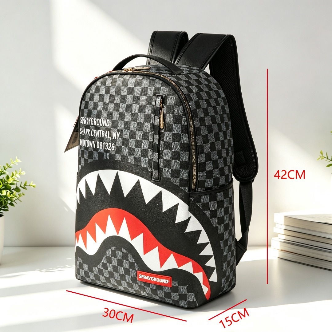 Sprayground Shark Backpack Checkerboard