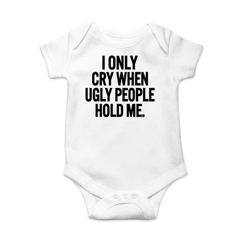 Amazon DIY Baby Logo onesie for newborns, 0-1 year pure color romper for boys and girls, short crawl onesie