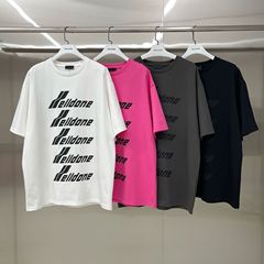 We11done24ss夏弾幕アルファベットゆるい半袖tシャツ潮牌男女カップル