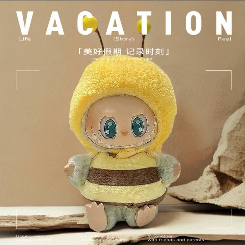 可爱拉布布娃衣labubu一二三代蟑螂衣服炸虾娃衣换装娃娃公仔玩偶|undefined