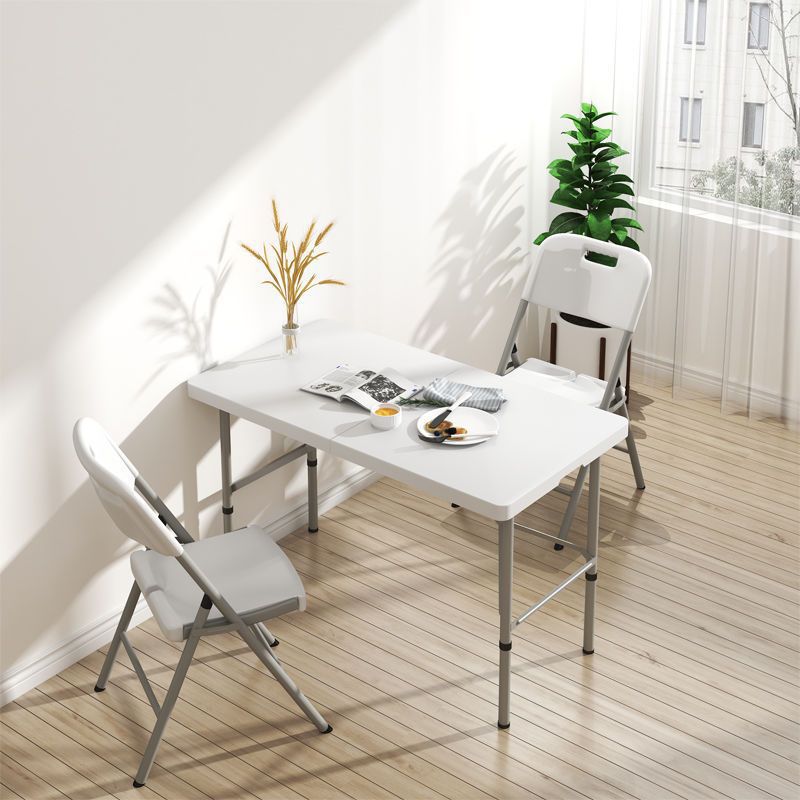 Mesa de comedor plegable al aire libre mesa portátil simple mesa de estudio de plástico mesa larga mesa de negociación rectangular image 5
