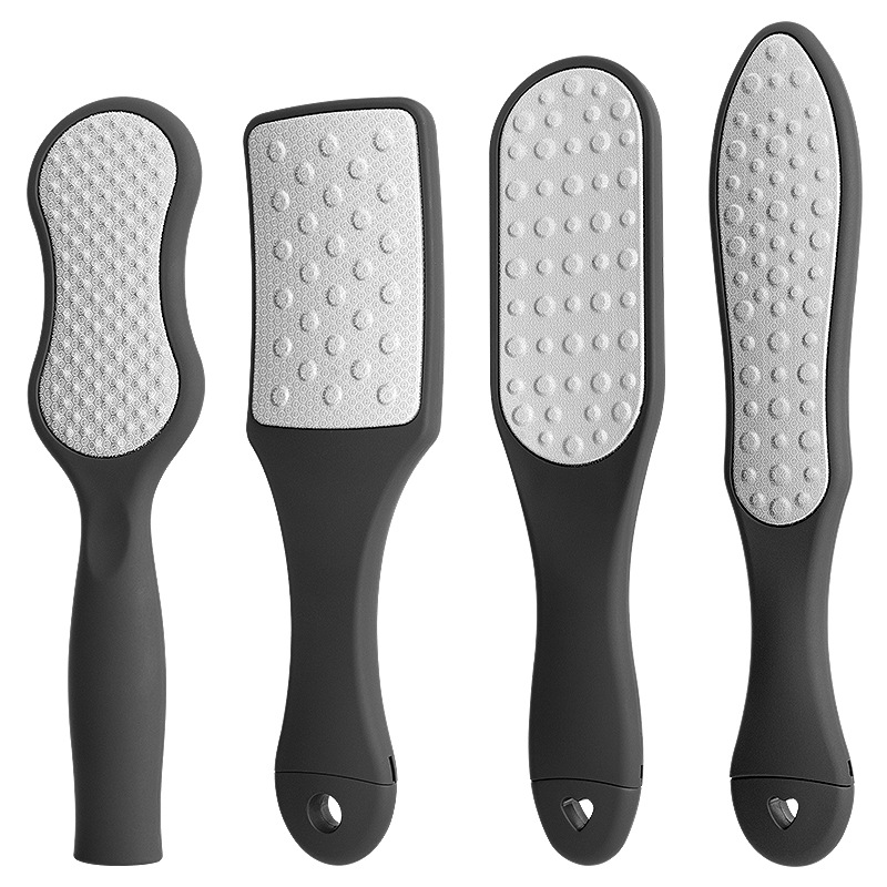 Lima de pies de acero inoxidable transfronteriza dos en uno para eliminar piel muerta, lima exfoliante para pies engrosados, para reparar callosidades, pulidor de piel de pies, cepillo para pies. image 6