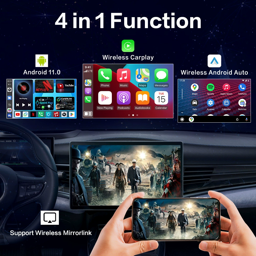 Беспроводной Box CarPlay проводной перевод беспроводной CarPlay Android Box Qualcomm 2290 процессор 2ГБ+16ГБ