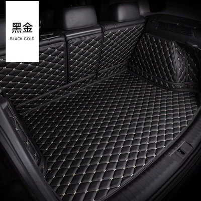 Es200 Es300H Car: Trunk Mat - full-coverage-hangzhou-embroidery-black-beige-lexus-es-imported