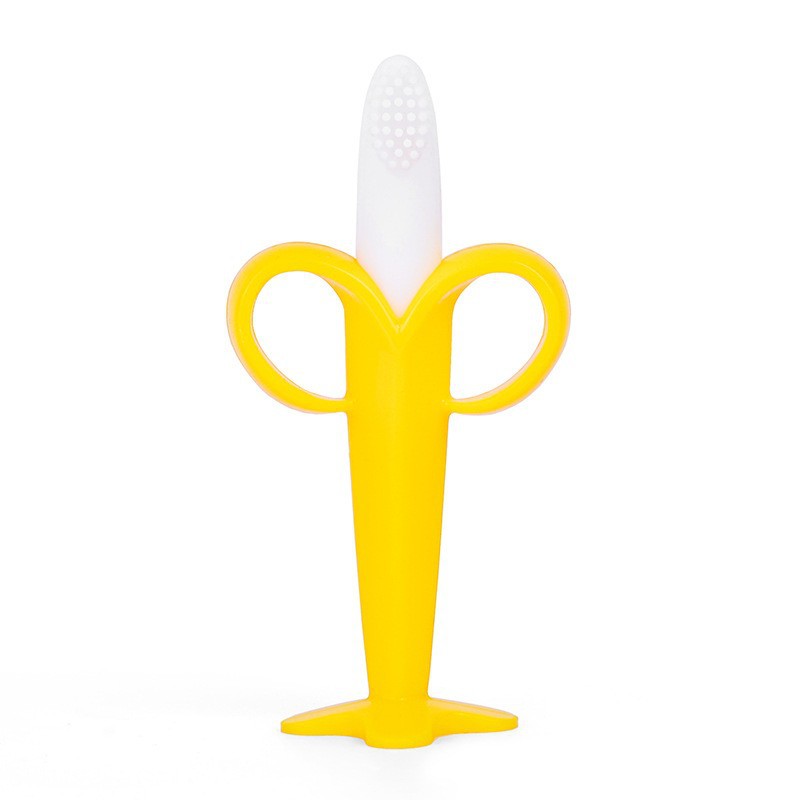 Venta al por mayor tridimensional plátano mordedor bebé mordedor palo bebé pezón molar mordedor plátano cepillo de dientes