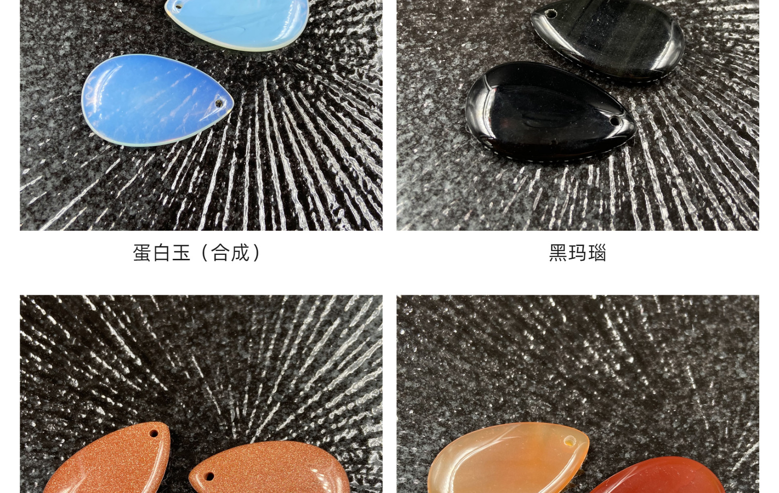 Fashion Crystal Water Drop Pendant Teardrop Stone Necklace display picture 3