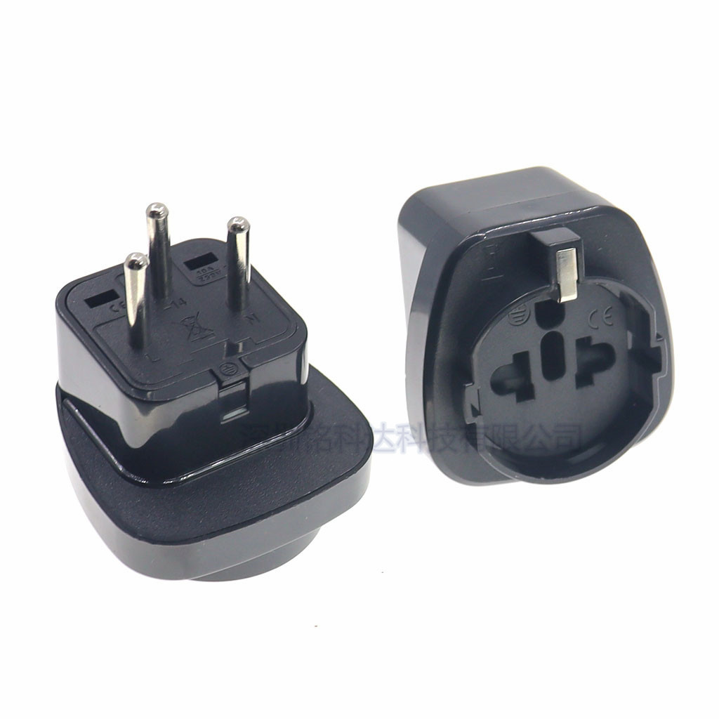 欧标转以色列转换插头嵌入式法式插头 埃及中东插座转换插头SD-14