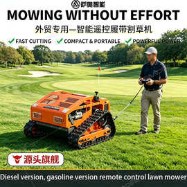 遥控割草机remote-controlled lawn mower果园开荒履带式割草机
